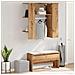 Scaffale Ingresso Rovere 97,5x37x99 Cm Legno Multistrato - Foto miniatura 3