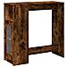 Tavolo Bar Con Rastrelliera Rovere 101x40x103,5 Cm Multistrato - Foto miniatura 2