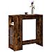 Tavolo Bar Con Rastrelliera Rovere 101x40x103,5 Cm Multistrato - Foto miniatura 1