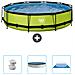 Piscina Fuori Terra - In Giro - 360x360x76 Cm - Groen - Include Accessori Coordinati Cb88 - Foto miniatura 1