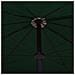 Lusso Casadino -  Ombrellone Da Giardino Con Palo 200x130 Cm Verde - Foto miniatura 5