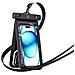 Custodia Impermeabile Per Smartphone 7” A Doppia Tasca Ip68, Nero - Foto miniatura 2