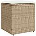 Sgabelli Giardino con Cuscini 4pz Beige 40x40x43 cm Polyrattan - Foto miniatura 5