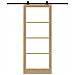 Porta Scorrevole  con Set Hardware 'ORKDAL'Legno Massello e Vetro, Porta Interna  con Vetro 'ORKDAL'93x232x4 cm Legno Massello di Pino - Foto miniatura 4