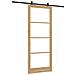 Porta Scorrevole  con Set Hardware 'ORKDAL'Legno Massello e Vetro, Porta Interna  con Vetro 'ORKDAL'93x232x4 cm Legno Massello di Pino - Foto miniatura 6