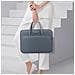 Elegante Borsa Per Laptop In Poliestere Grigio Scuro - Resistente All'acqua, Leggera E Antiurto  S - Foto miniatura 2