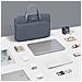 Elegante Borsa Per Laptop In Poliestere Grigio Scuro - Resistente All'acqua, Leggera E Antiurto  S - Foto miniatura 3