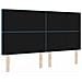 Testiera LED con luci a strisce a LED Blu scuro 90 cm Velluto - Foto miniatura 7