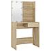 Set Tavolo da Toeletta con LED Rovere Sonoma Legno Multistrato - Foto miniatura 8
