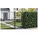 Cancello da giardino con blocco Grigio 100 x 200 cm Acciaio - Foto miniatura 4