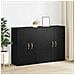 Armadi da Muro 2 pcs Rovere nero 69.5 x 34 x 90 cm - Foto miniatura 4