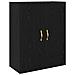 Armadi da Muro 2 pcs Rovere nero 69.5 x 34 x 90 cm - Foto miniatura 5
