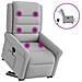 Poltrona Alzapersona Massaggi Elettrica Grigio Nuvola Tessuto - Foto miniatura 1