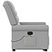 Poltrona Alzapersona Massaggi Elettrica Grigio Nuvola Tessuto - Foto miniatura 6