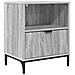 Comodino Grigio sonoma 49 x 36 x 61 cm Legno multistrato - Foto miniatura 1