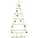 Albero di Natale in metallo con supporto Oro 150 cm - Foto miniatura 3