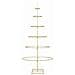 Albero di Natale in metallo con supporto Oro 150 cm - Foto miniatura 6