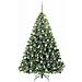 Albero di Natale artificiale con 300 LED Verde 210 cm PE e PVC - Foto miniatura 3