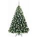 Albero di Natale artificiale con 300 LED Verde 210 cm PE e PVC - Foto miniatura 4
