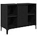 Armadio sottolavello con porta Rovere Nero 80 x 33 x 60 cm - Foto miniatura 1