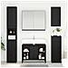 Armadio sottolavello con porta Rovere Nero 80 x 33 x 60 cm - Foto miniatura 2