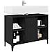 Armadio sottolavello con porta Rovere Nero 80 x 33 x 60 cm - Foto miniatura 3
