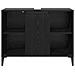 Armadio sottolavello con porta Rovere Nero 80 x 33 x 60 cm - Foto miniatura 6