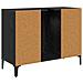 Armadio sottolavello con porta Rovere Nero 80 x 33 x 60 cm - Foto miniatura 8