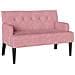Panca Chesterfield Rosa 112 x 65.5 x 75 cm Velluto - Foto miniatura 1