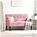 Panca Chesterfield Rosa 112 x 65.5 x 75 cm Velluto - Foto miniatura 2