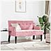 Panca Chesterfield Rosa 112 x 65.5 x 75 cm Velluto - Foto miniatura 3