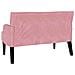 Panca Chesterfield Rosa 112 x 65.5 x 75 cm Velluto - Foto miniatura 6