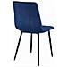 Sedia TYRA in velluto blu navy con gambe in metallo nero x1 - Foto miniatura 3