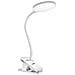 Lampada Da Scrivania Led Flessibile A 360° Senza Fili Con Morsetto Di Fissaggio, Bianco - Foto miniatura 1