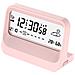 Sveglia Digitale Multifunzione Per Studenti Con Temperatura, Umidità E Timer (batterie Non Incluse) Pink - Foto miniatura 1