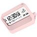 Sveglia Digitale Multifunzione Per Studenti Con Temperatura, Umidità E Timer (batterie Non Incluse) Pink - Foto miniatura 2