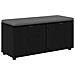 Panca per ingresso con cuscino Rovere Nero 100 x 38 x 46 cm - Foto miniatura 1