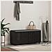 Panca per ingresso con cuscino Rovere Nero 100 x 38 x 46 cm - Foto miniatura 2