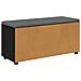 Panca per ingresso con cuscino Rovere Nero 100 x 38 x 46 cm - Foto miniatura 8