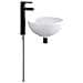 Lavabo da bagno Nero Opaco 32 x 32 x 13 cm Metallo - Foto miniatura 1