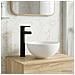 Lavabo da bagno Nero Opaco 32 x 32 x 13 cm Metallo - Foto miniatura 7