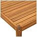 tavolo Legno di Acacia Massello Naturale 60 x 60 x 30 cm - Foto miniatura 5
