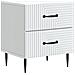 Armadio da Notte con cassetto 2 pcs Bianco 43 x 34,5 x 47,5 cm - Foto miniatura 3