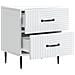 Armadio da Notte con cassetto 2 pcs Bianco 43 x 34,5 x 47,5 cm - Foto miniatura 4