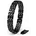 Bracciale Da Uomo Premium ""intense"" In Acciaio Chirurgico 316l, Nero, 23 Cm - Foto miniatura 1