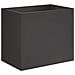 Vaso da giardino Nero 60 x 40 x 50 cm Acciaio laminato a freddo - Foto miniatura 1