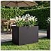 Vaso da giardino Nero 60 x 40 x 50 cm Acciaio laminato a freddo - Foto miniatura 2