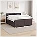 Letto box spring con materasso Marrone Scuro 160 x 200 cm - Foto miniatura 4