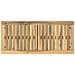 Panchina da giardino 80,5 x 35 x 45 cm Legno di Acacia Massello - Foto miniatura 5