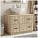 Armadio per Lavabo da Bagno HOORN Rovere Sonoma 82 x 41 x 56 cm - Foto miniatura 2